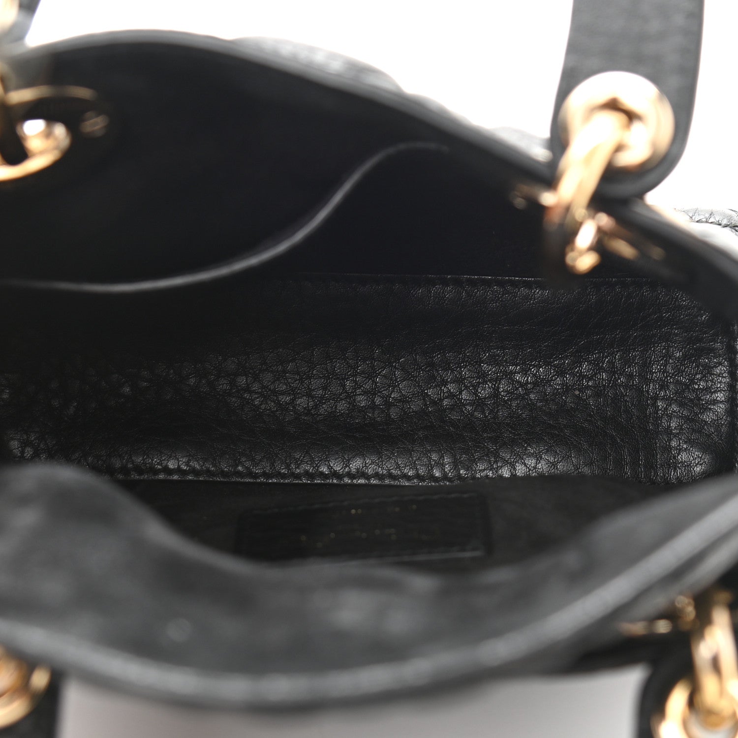 Christian Dior Calfskin Cannage Mini Lady Dior Black 8 of 17
