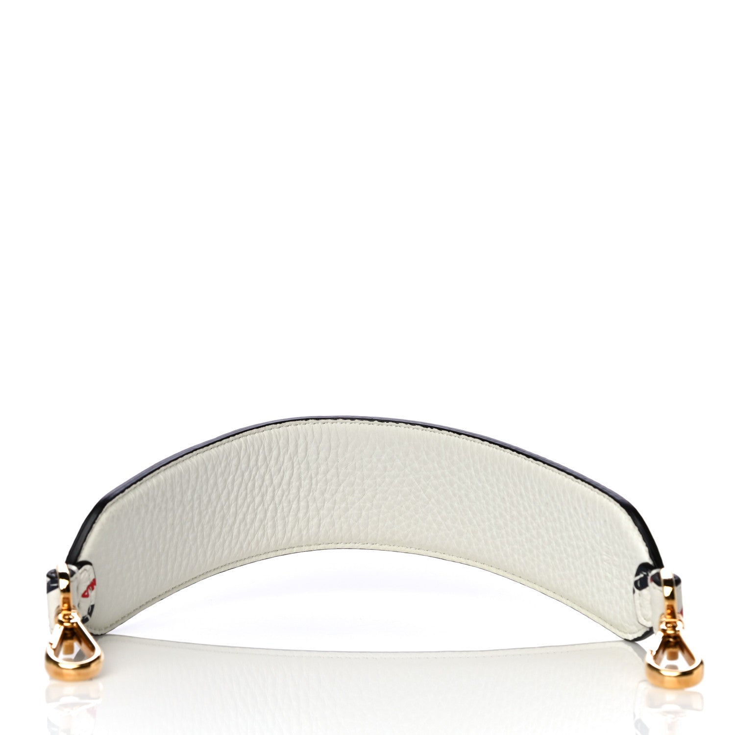Fendi X FILA Calfskin Mania Mini Strap You White 2 of 6