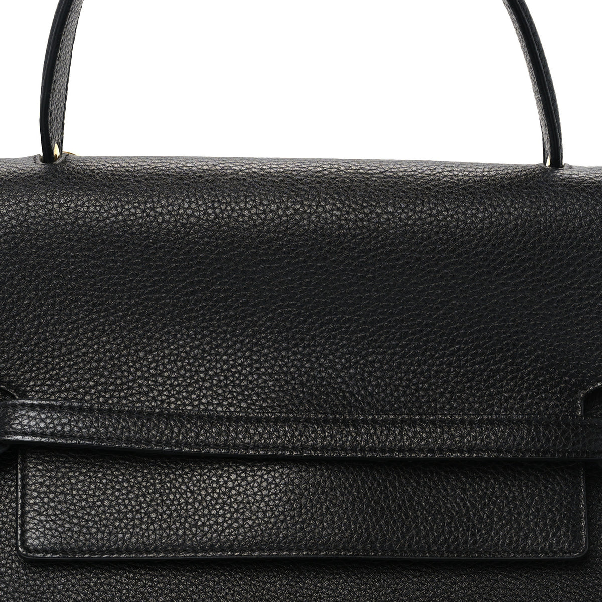 Grained Calfskin Mini Belt Bag Black