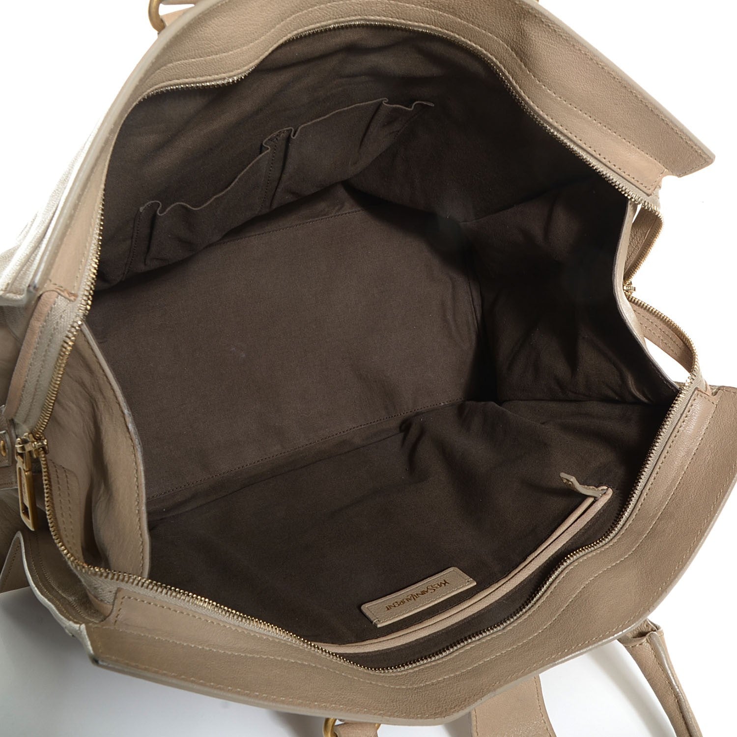 Saint Laurent Sheepskin Large Cabas ChYc Beige 5 of 8