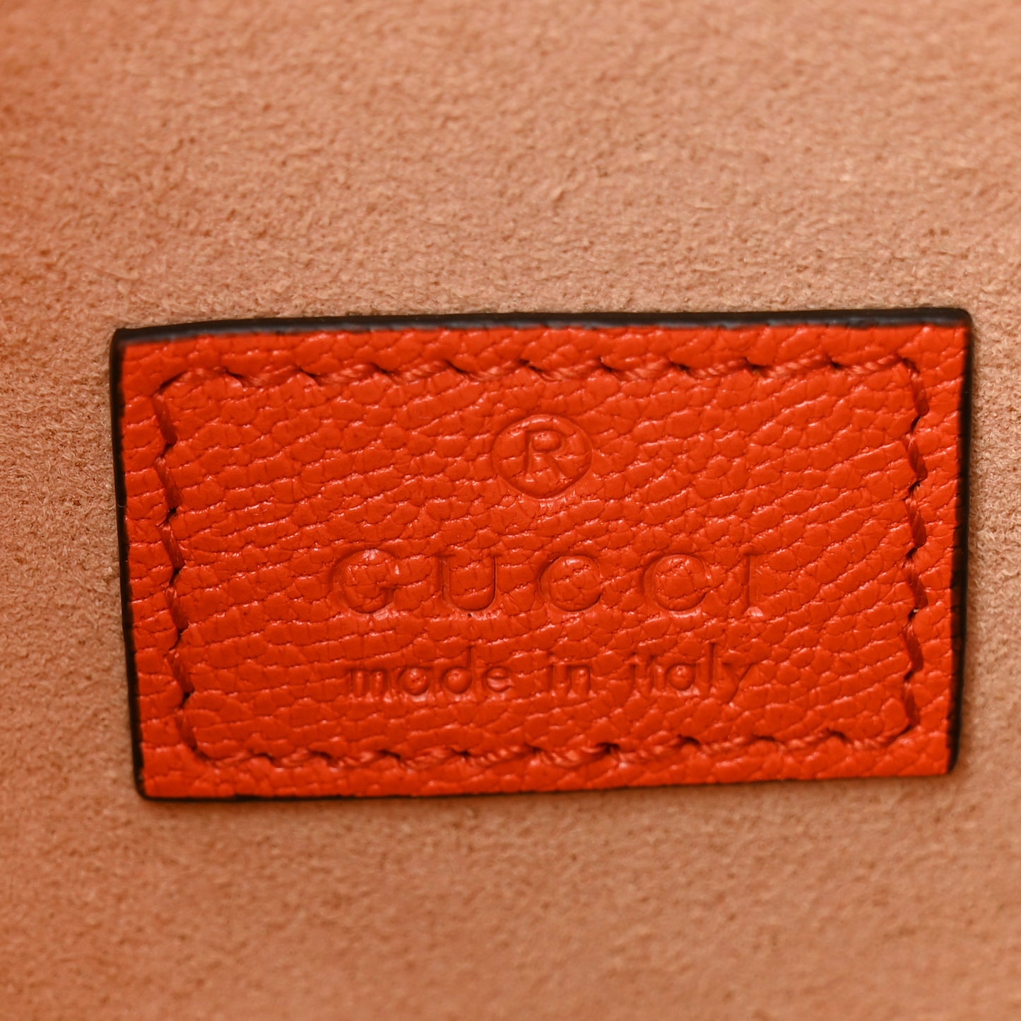 Goatskin Mini Aphrodite Shoulder Bag Orange