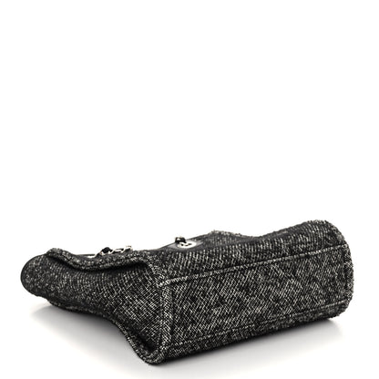 Chanel Mixed Fibers Calfskin Mini Deauville Tote Black White 4 of 10
