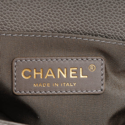 Chanel Caviar Quilted Small Boy Flap Light Grey 6 of 7