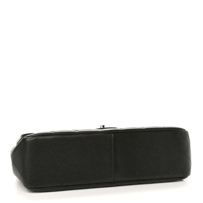 Chanel Caviar Quilted Jumbo Single Flap Black 4 of 9