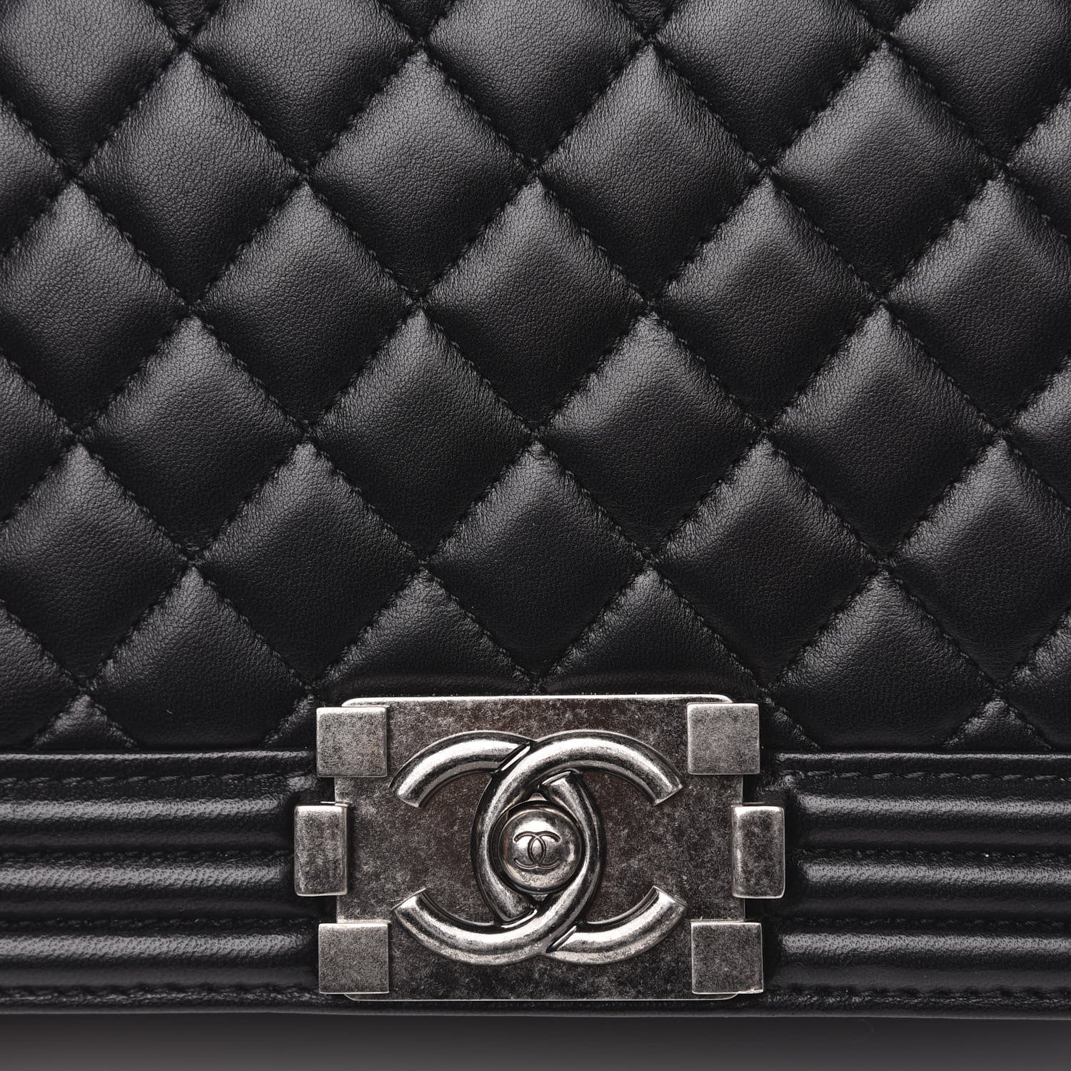 Chanel Lambskin Quilted New Medium Boy Flap Black 11 of 13