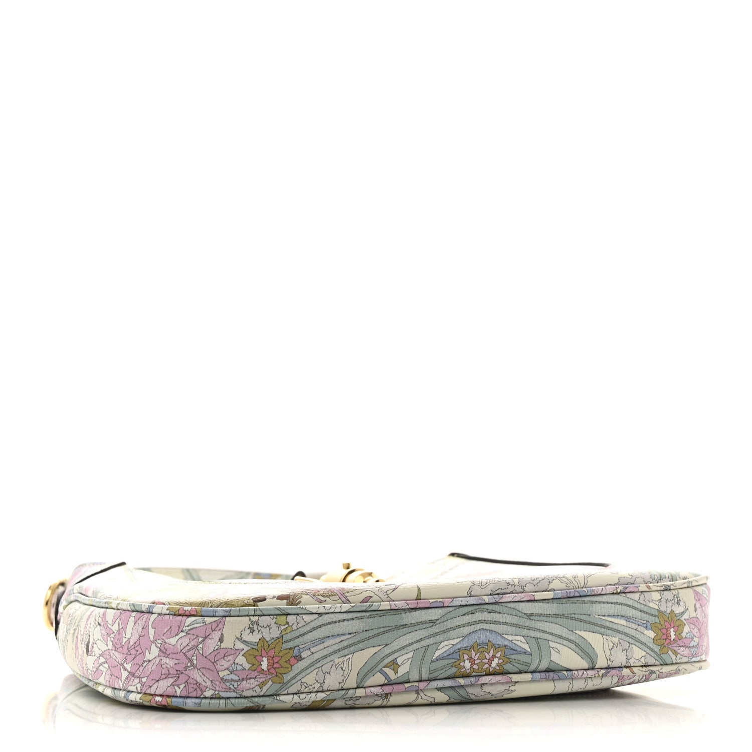 Gucci New Shangai Calfskin Tiger Savanah Small Jackie 1961 Hobo Chalky White Multicolor 4 of 10