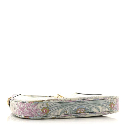 Gucci New Shangai Calfskin Tiger Savanah Small Jackie 1961 Hobo Chalky White Multicolor 4 of 10