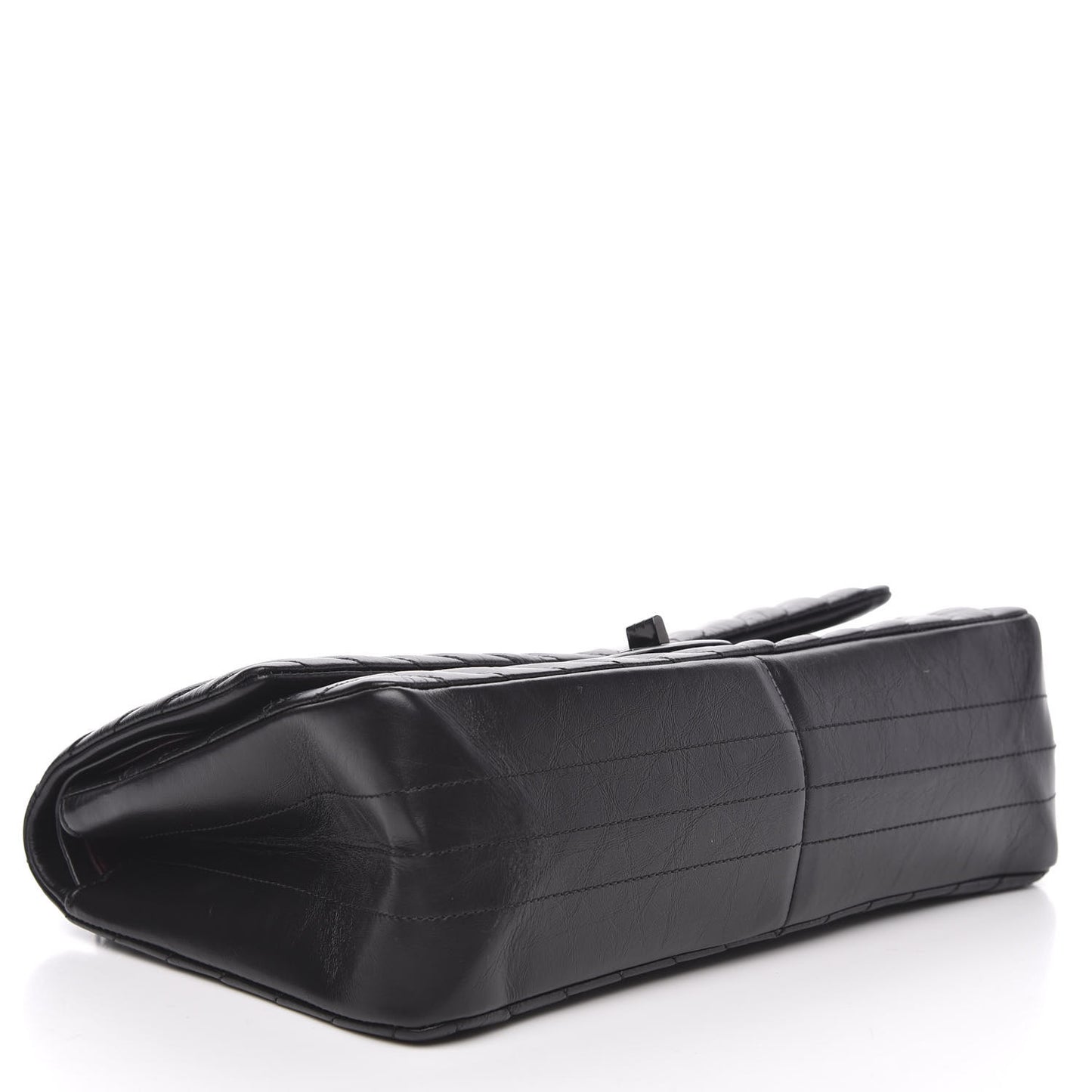 Aged Calfskin Chevron Quilted 2.55 Reissue 226 So Black