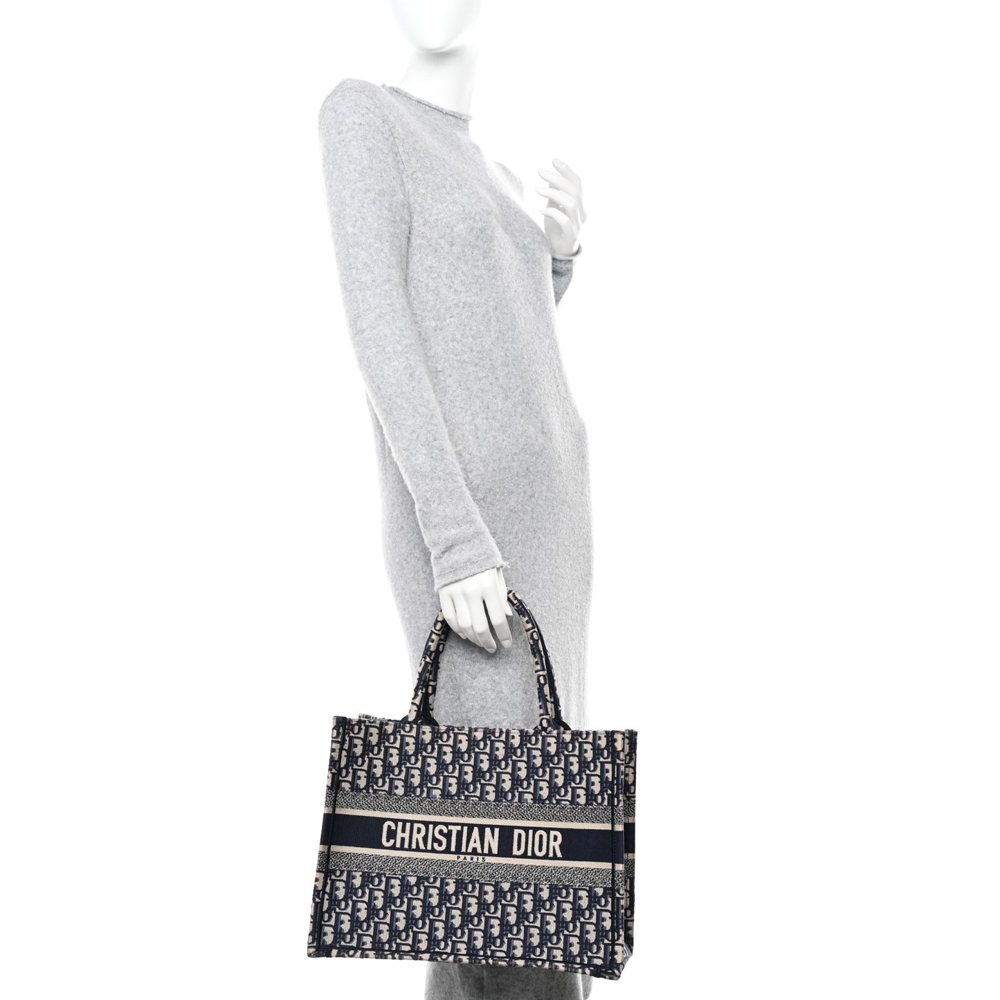 Oblique Medium Book Tote Blue Multicolor