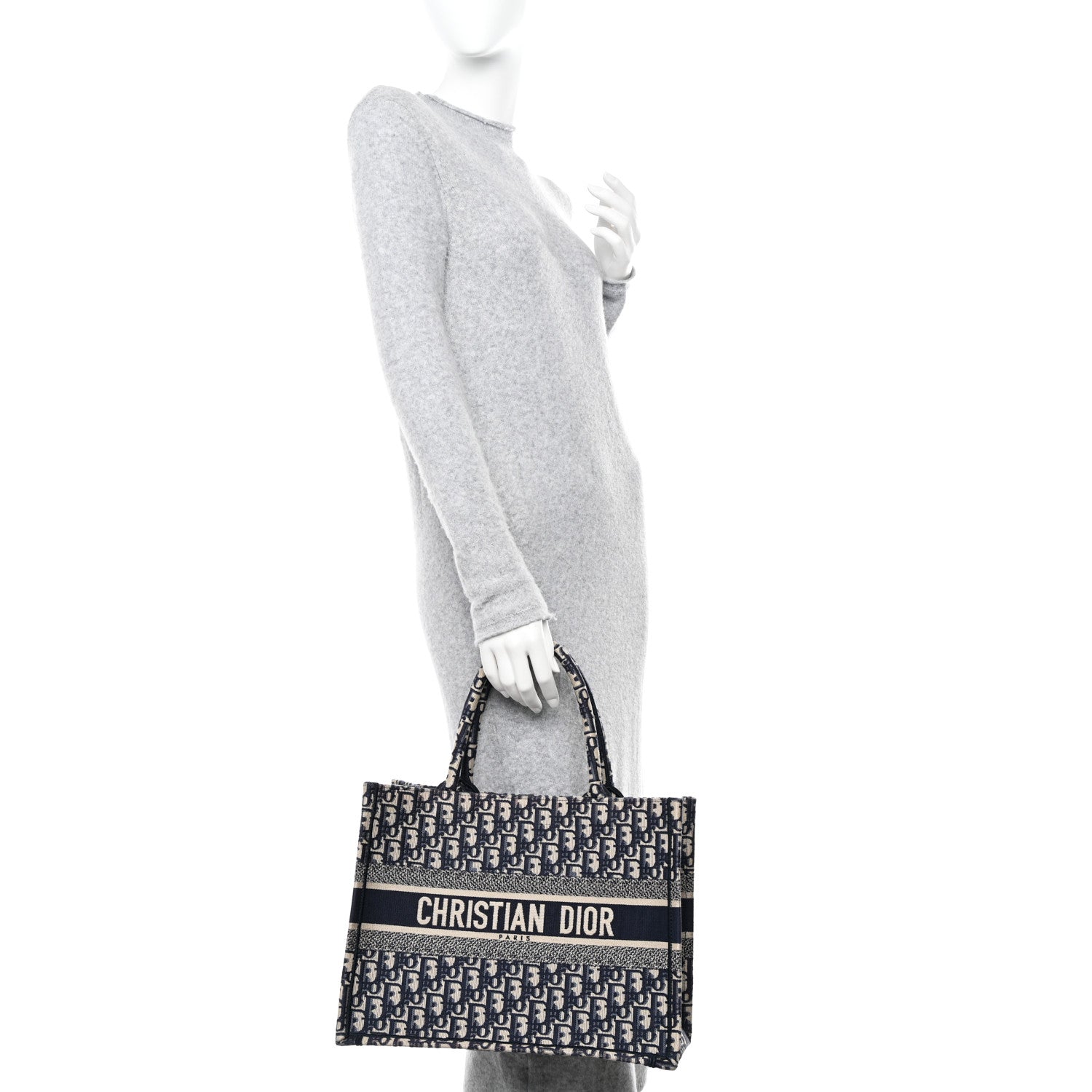 Christian Dior Oblique Medium Book Tote Blue Multicolor 2 of 14