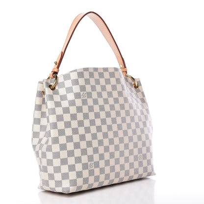 Louis Vuitton Damier Azur Graceful PM Rose Ballerine 3 of 11