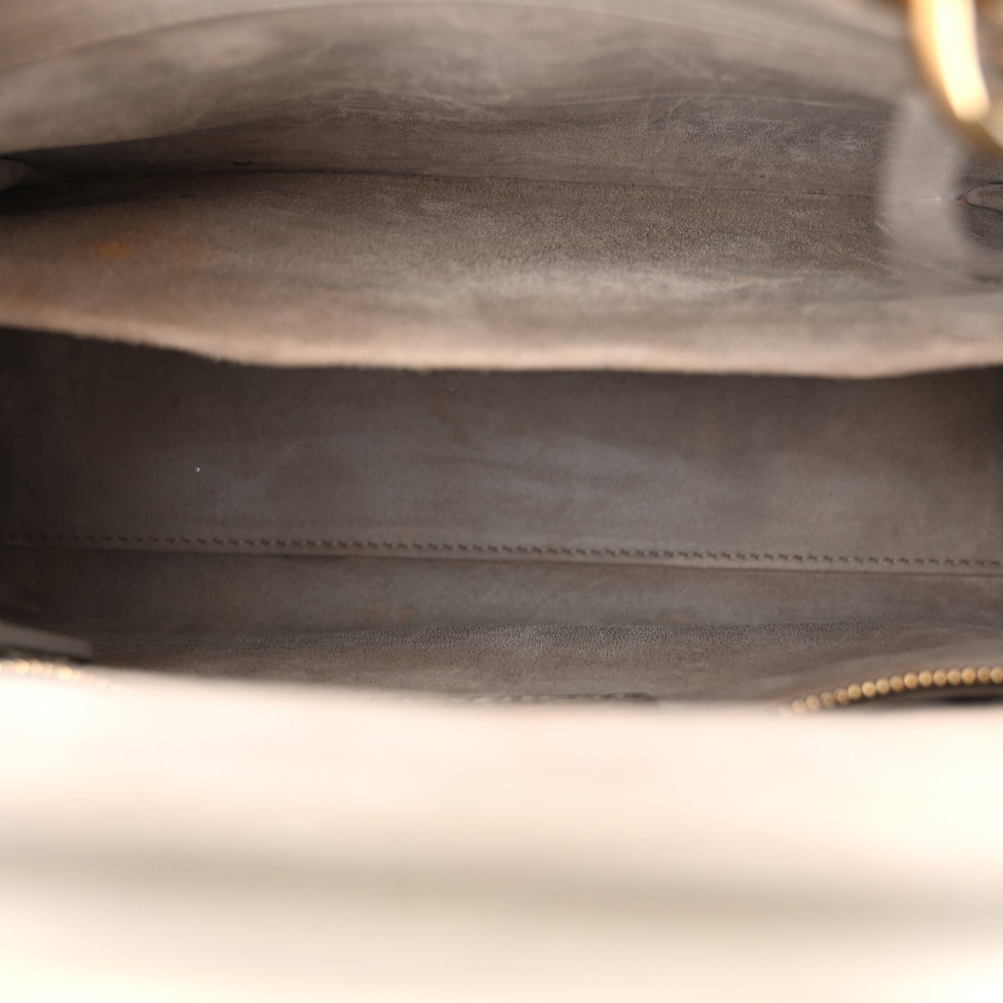 Metallic Alligator Medium Lady Dior White Grey