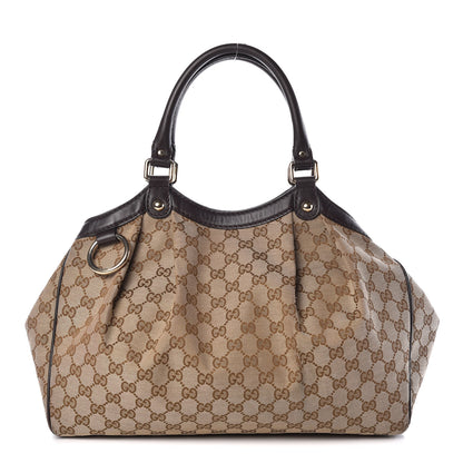 Gucci Monogram Medium Sukey Tote Dark Brown 1 of 18