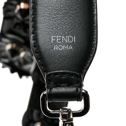 Fendi Vitello Dolce Nappa Patent Flowerland Studded Strap You Black 3 of 4