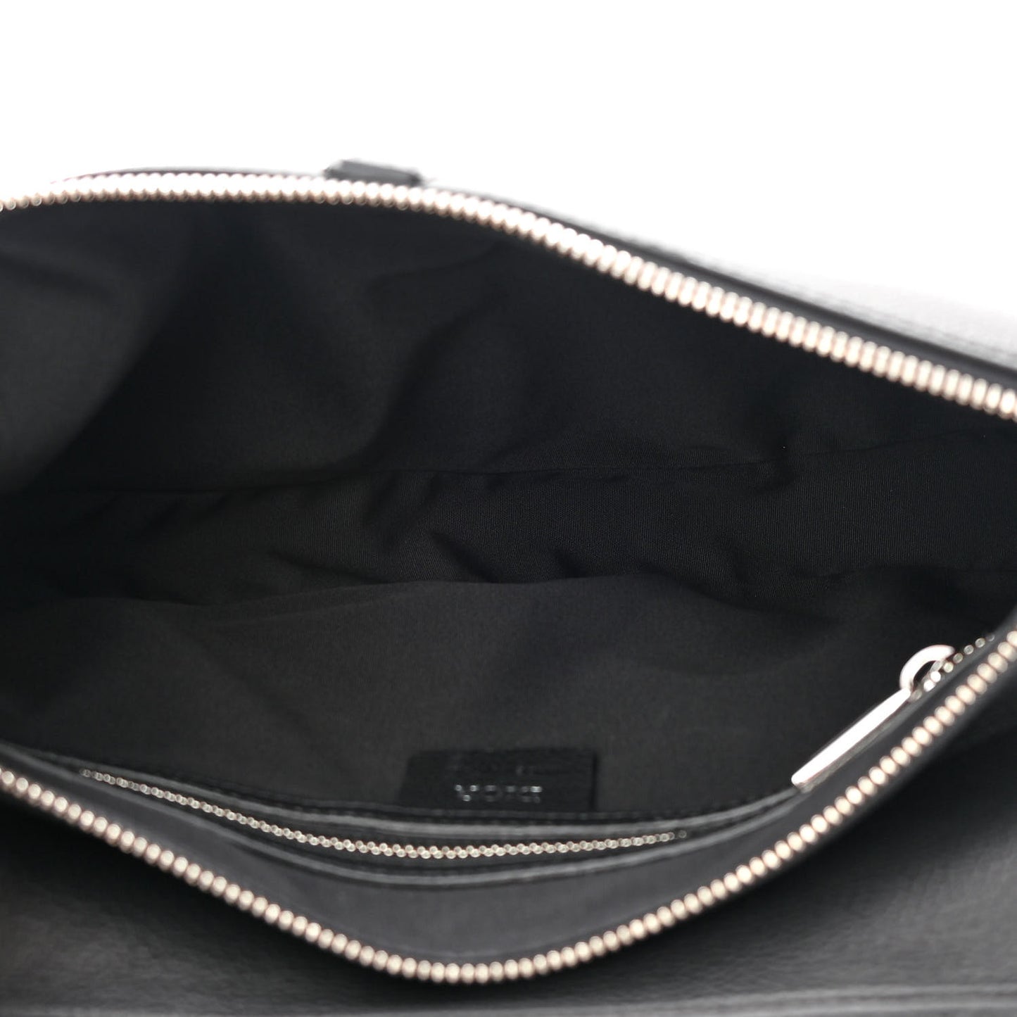 Grained Calfskin Mens Maxi Saddle Bag Back