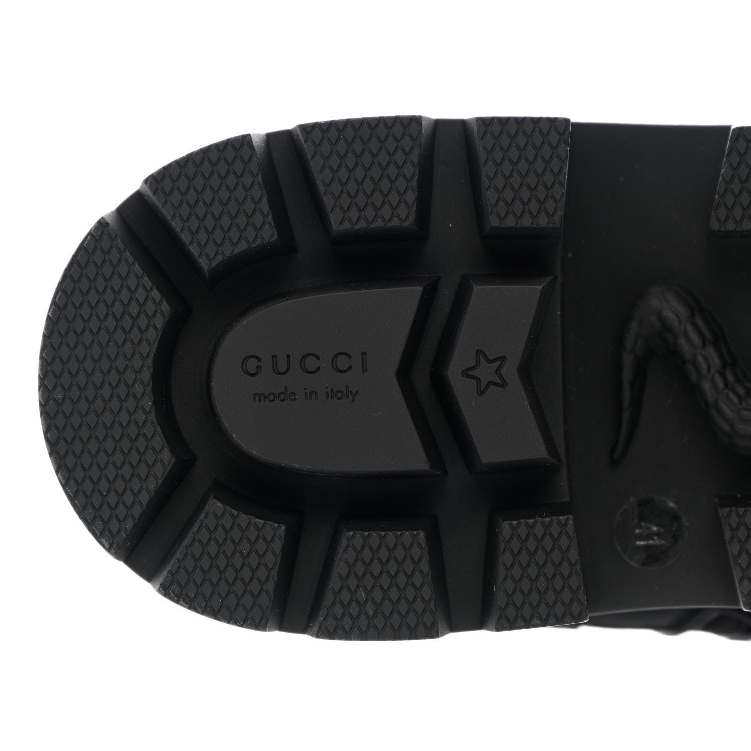 Gucci Nappa Frances GG Matelasse Platform Combat Boots 41 Black 8 of 13