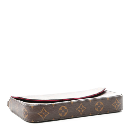 Louis Vuitton Monogram Pochette Felicie Chain Wallet Fuchsia 4 of 11