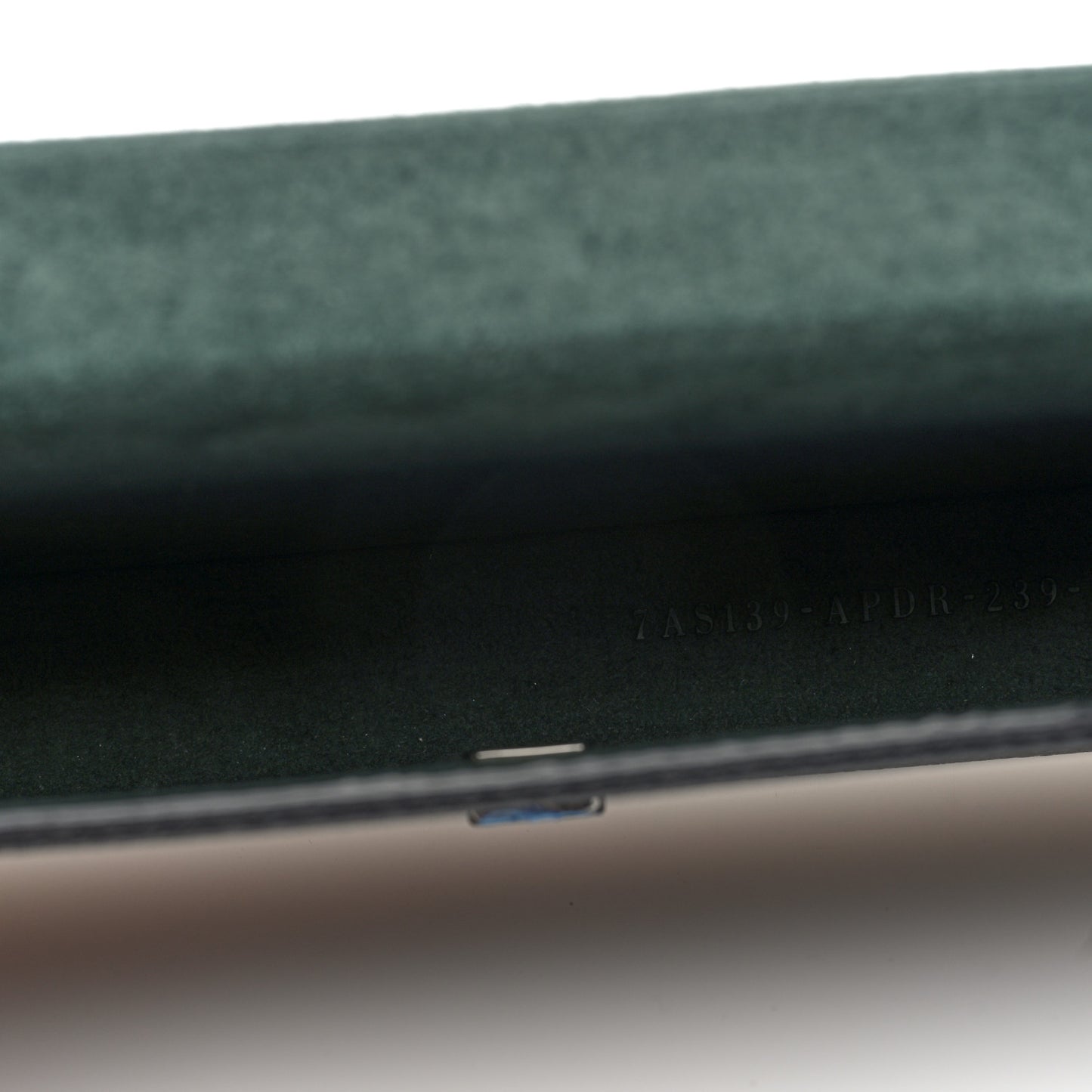 Vitello Cher Baguette Soft Trunk Phone Pouch Black