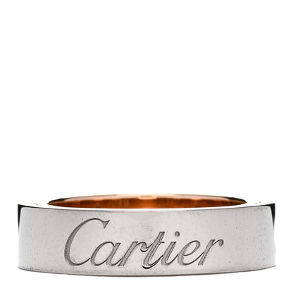 Cartier 18K White Pink Gold 5.5mm Astro LOVE Ring 52 6 2 of 3