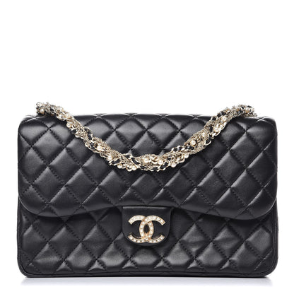 Chanel Lambskin Quilted Medium Westminster Pearl Flap Black 1 of 7