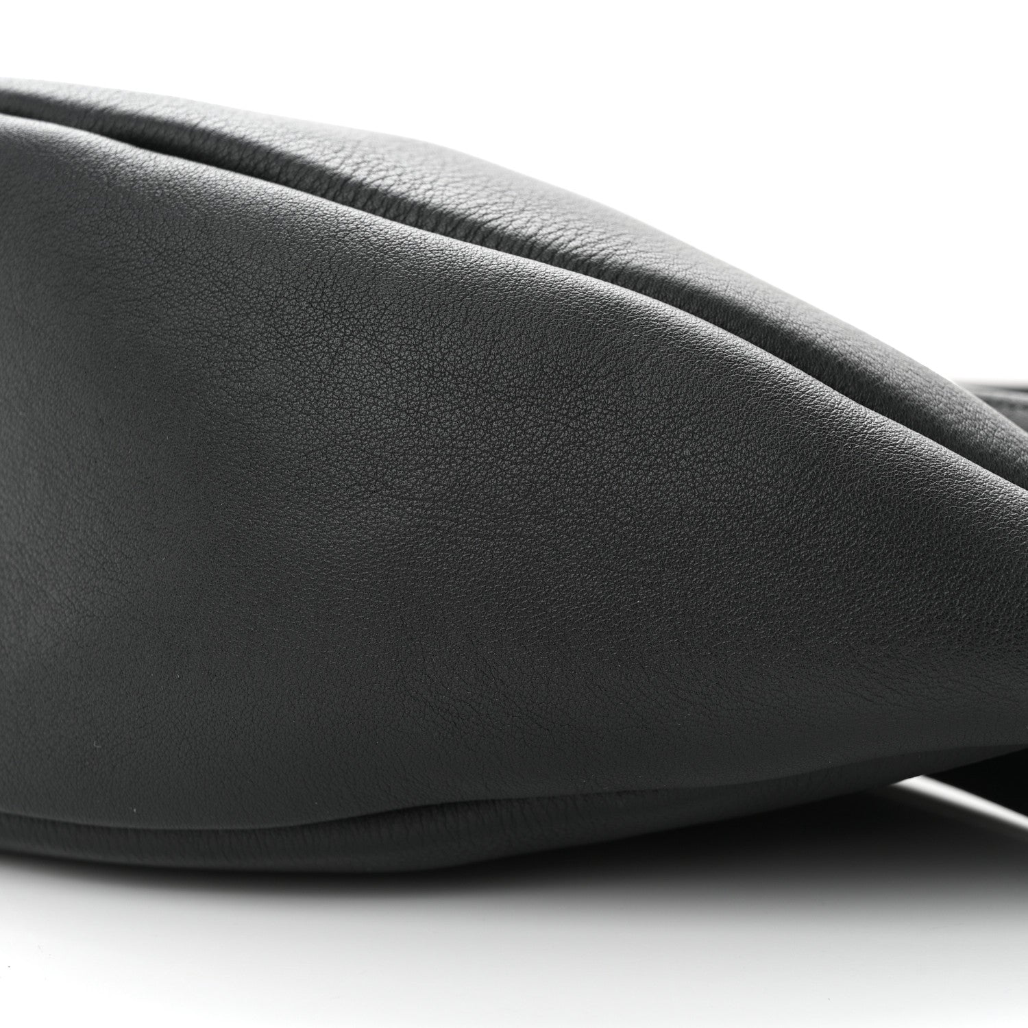 The Row Smooth Calfskin Small Slouchy Banana Bag Black 9 of 9