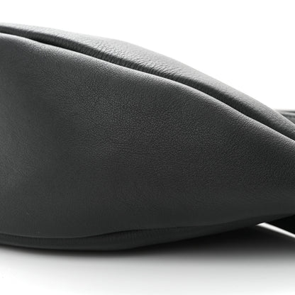 The Row Smooth Calfskin Small Slouchy Banana Bag Black 9 of 9
