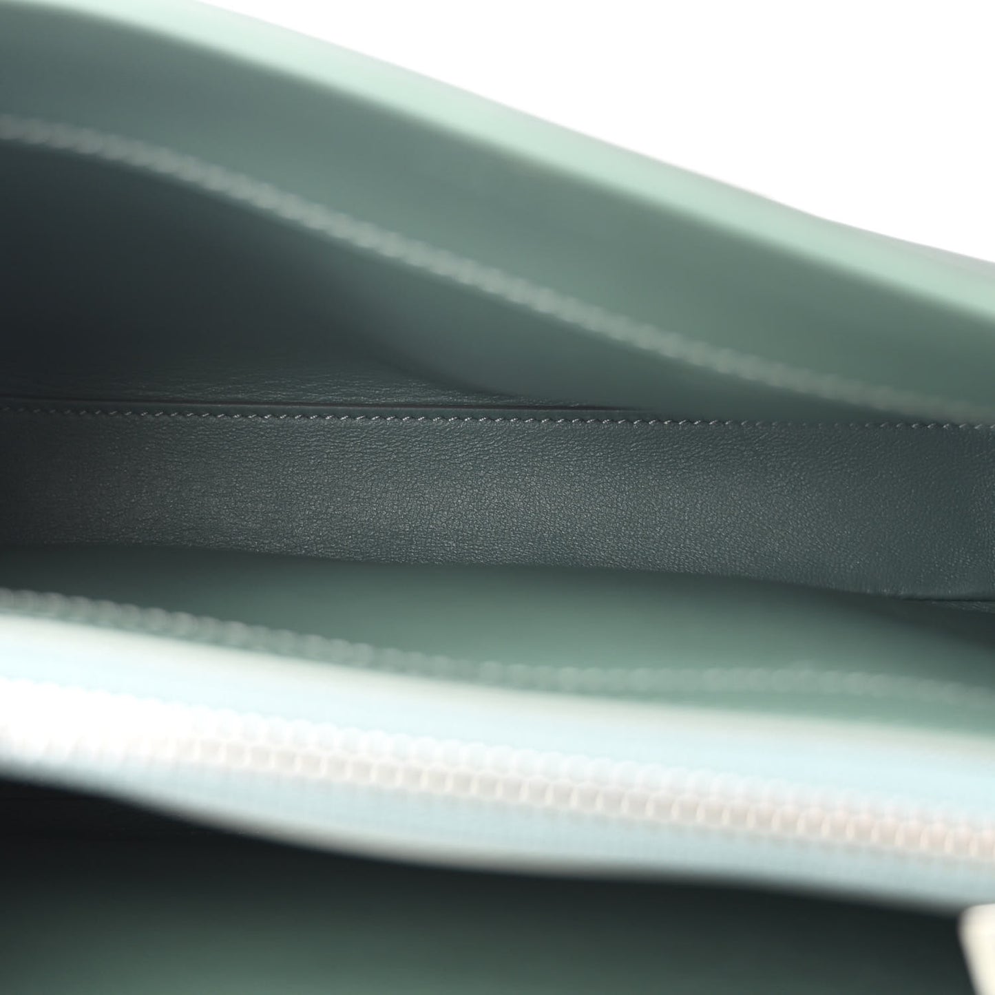 Satinated Calfskin Small 16 Top Handle Bag Celadon