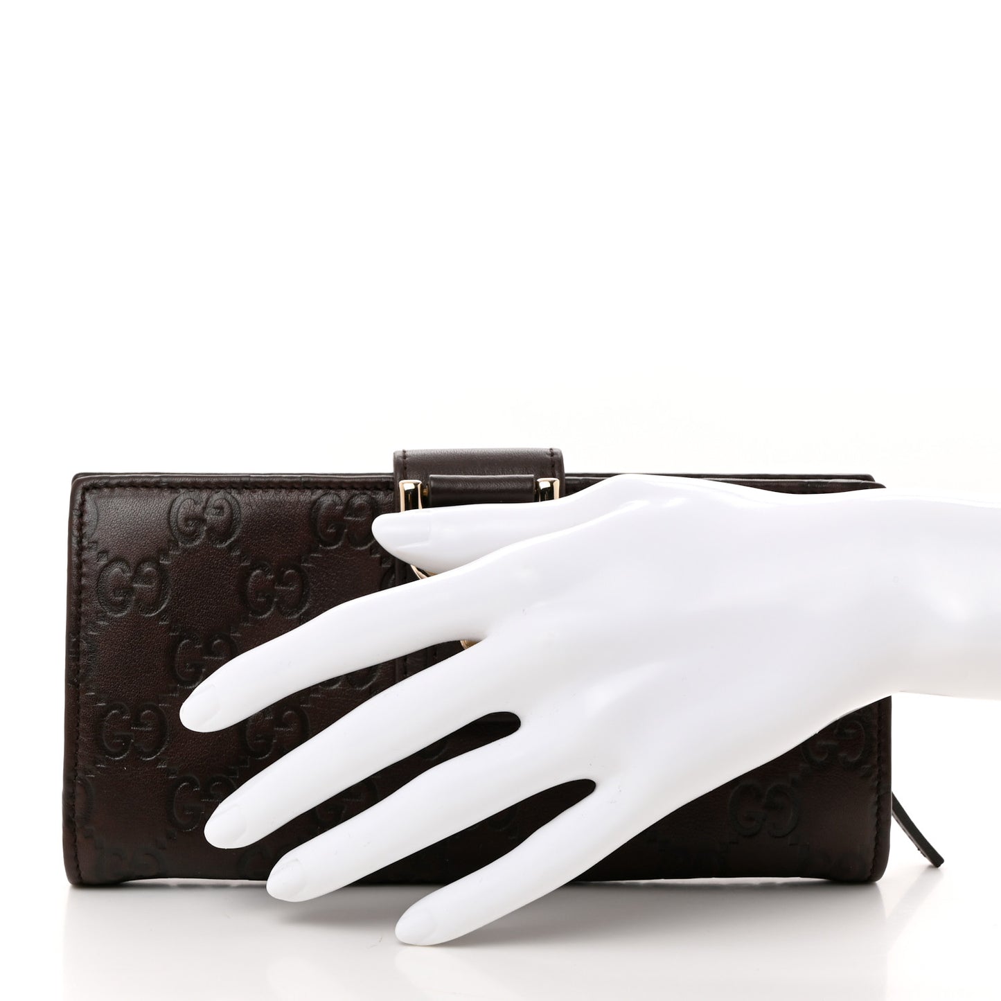 Guccissima Abbey Continental Wallet Chocolate