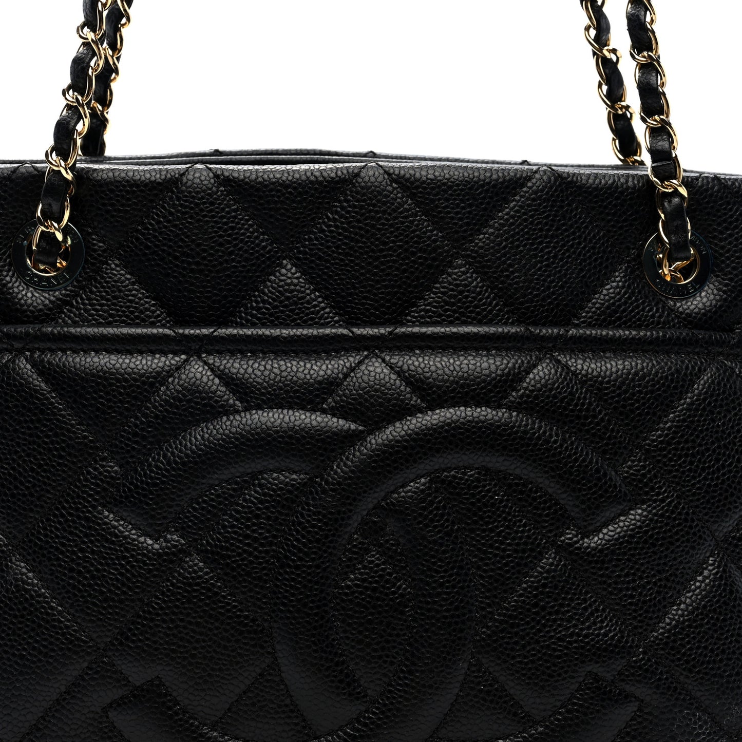 Caviar Quilted CC Timeless Soft Tote Black