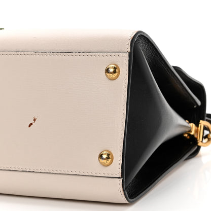 Dolce & Gabbana Calfskin Embroidered Welcome Satchel White 9 of 13