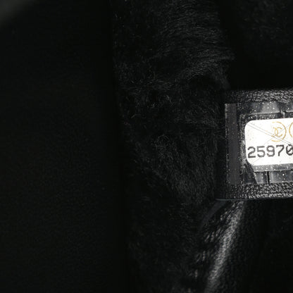 Chanel Lambskin Shearling Quilted CC Backpack Black 7 of 10