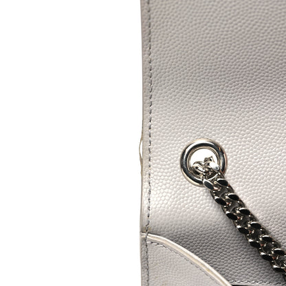 Saint Laurent Grain De Poudre Medium Classic Monogram Kate Satchel Souris 13 of 14