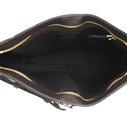 Burberry Haymarket Check Smithfield Clutch Chocolate 5 of 12
