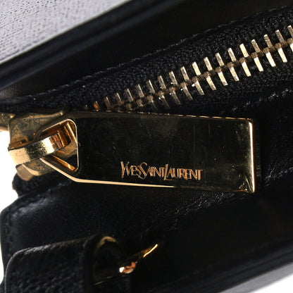 Saint Laurent Textured Calfskin Medium Classic Y Cabas Black 8 of 12