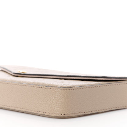 Louis Vuitton Empreinte Pochette Felicie Chain Wallet Tourterelle 14 of 14