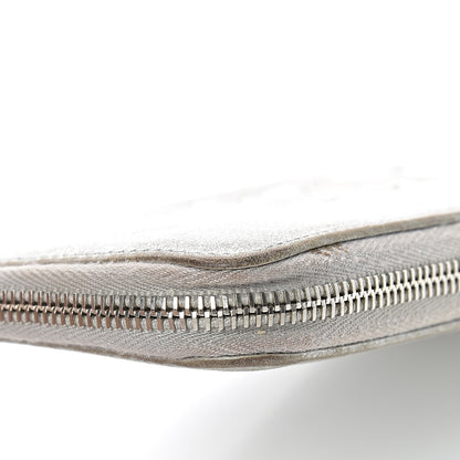 Chanel Metallic Calfskin Large Zip Around Wallet Silver 12 of 18