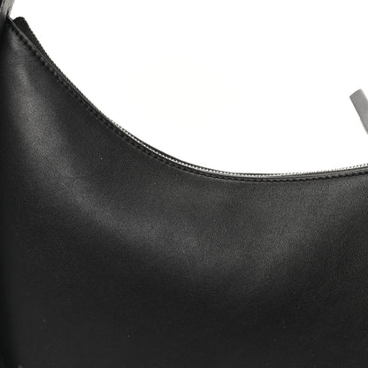 The Row Smooth Calfskin Half Moon Shoulder Bag Black 7 of 9