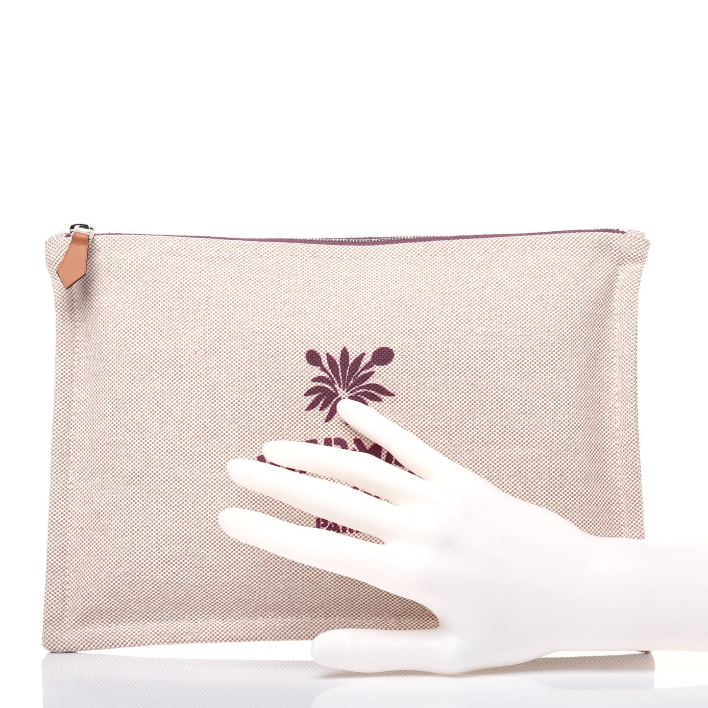 Toile Large Les Leopards Pouch Bougainvillier