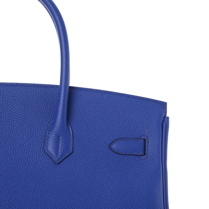 Hermes Togo Birkin 35 Bleu Electrique 27 of 33