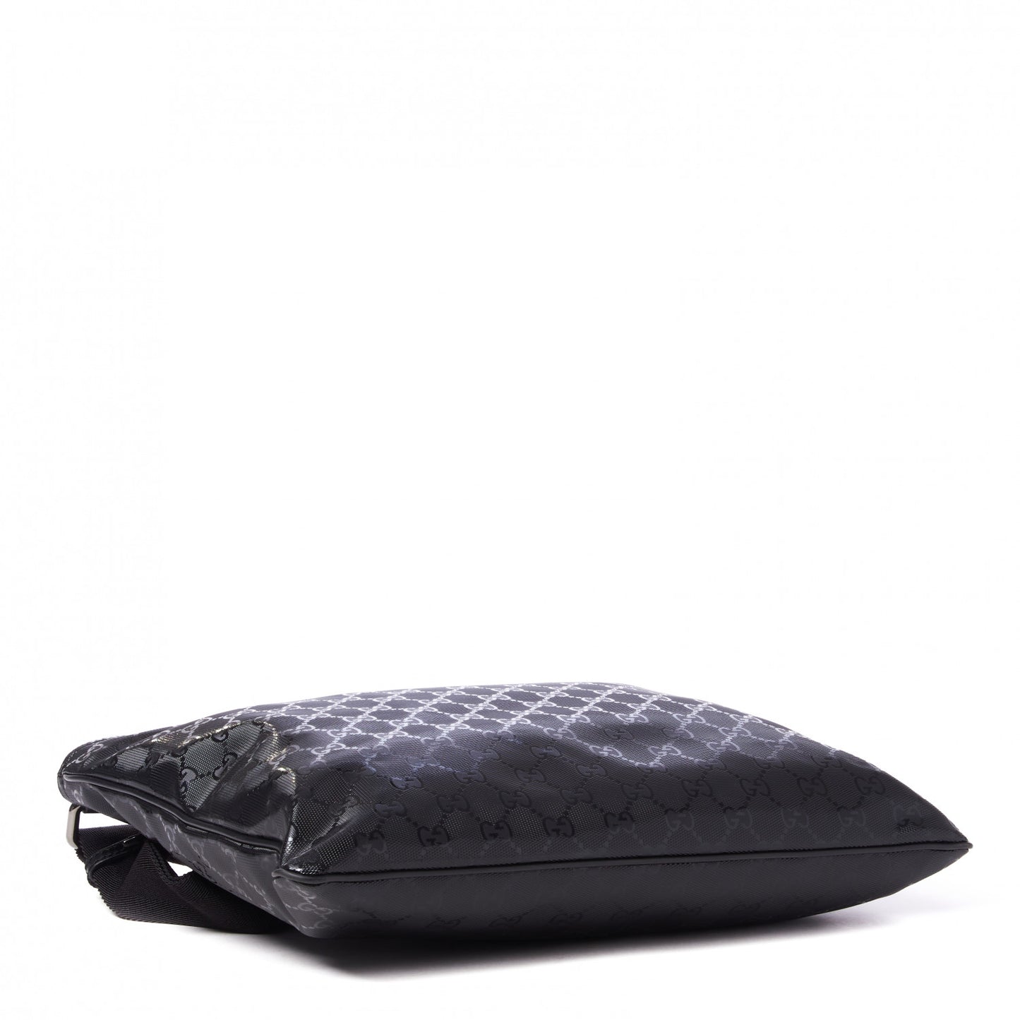 Imprime Monogram Medium Flat Messenger Bag Black