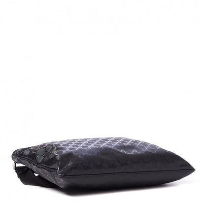 Gucci Imprime Monogram Medium Flat Messenger Bag Black 3 of 8