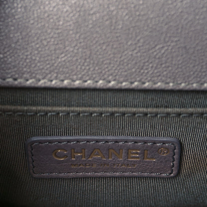 Chanel Iridescent Caviar Quilted Small Boy Flap Grey 6 of 10