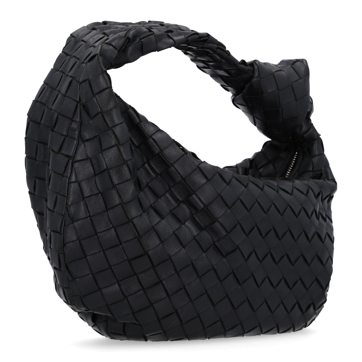 Nappa Intrecciato Teen Jodie Hobo Black