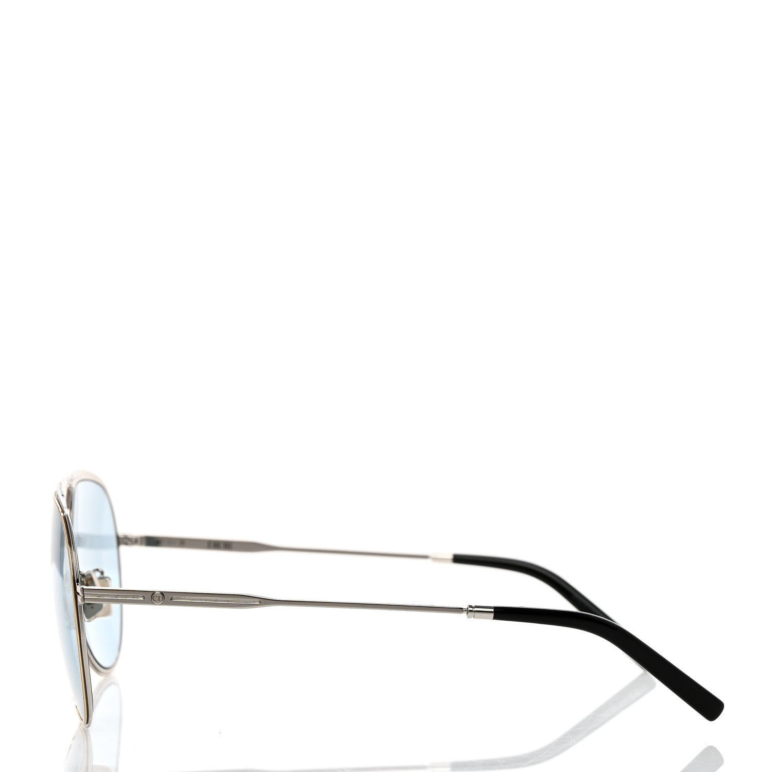 Christian Dior Oblique DiorEssential A2U Aviator Sunglasses Blue Silver 3 of 9