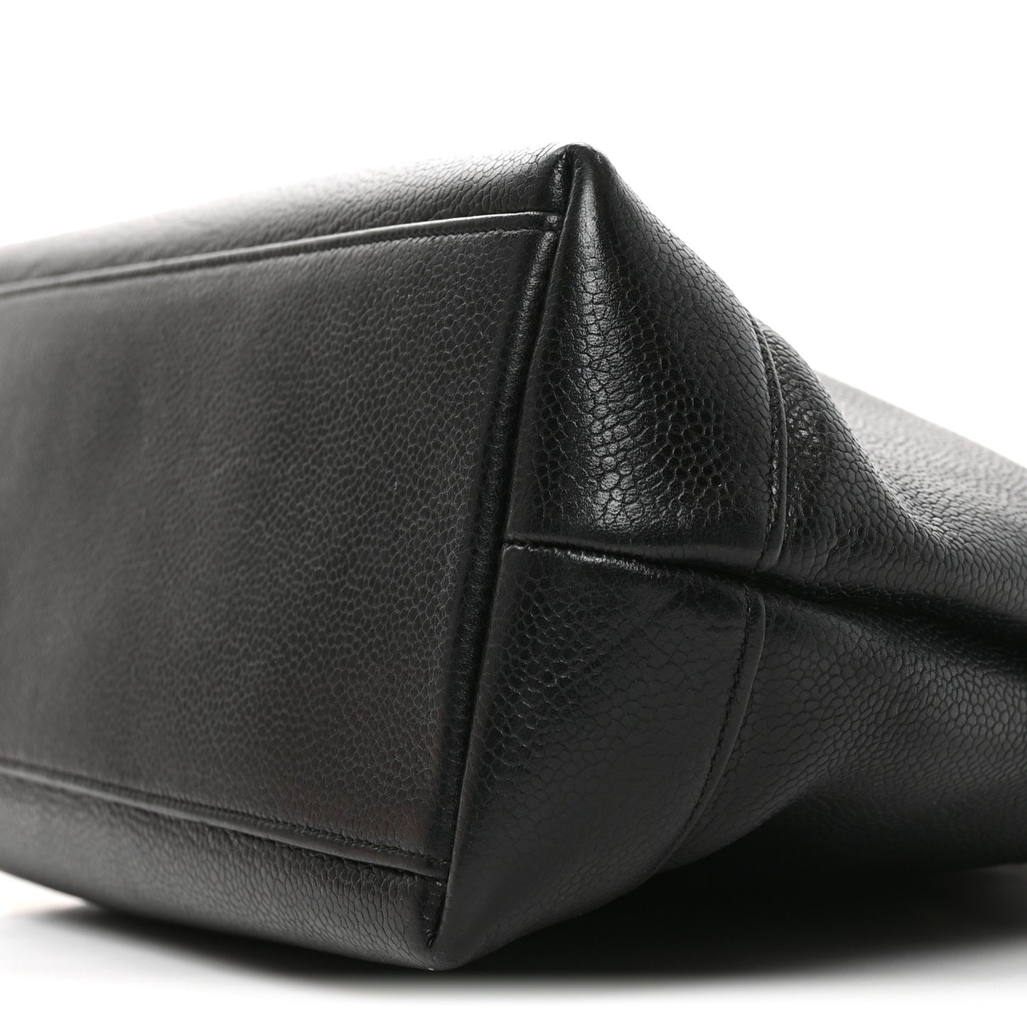 Caviar Large CC Shoulder Bag Black