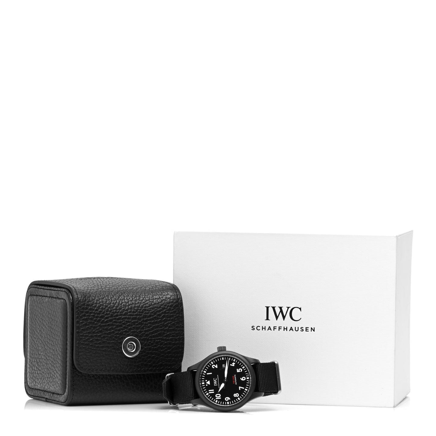 Ceramic Nylon 41mm Top Gun Edition Big Pilot Automatic Watch Black IW326901