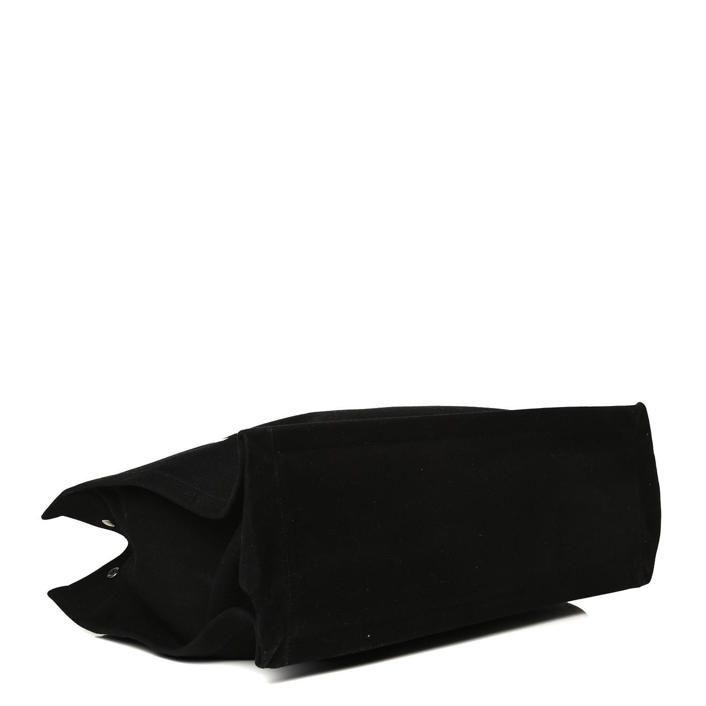 Linen Calfskin Rive Gauche Tote Black