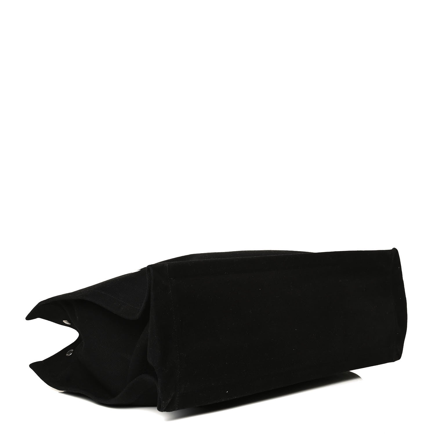 Saint Laurent Linen Calfskin Rive Gauche Tote Black 4 of 18