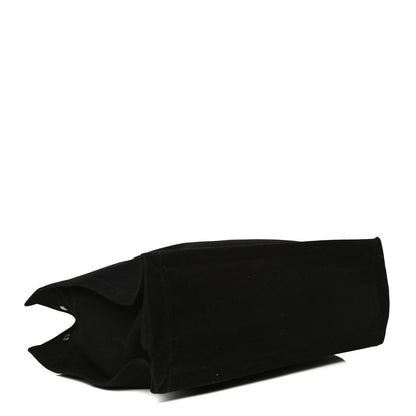 Saint Laurent Linen Calfskin Rive Gauche Tote Black 4 of 18