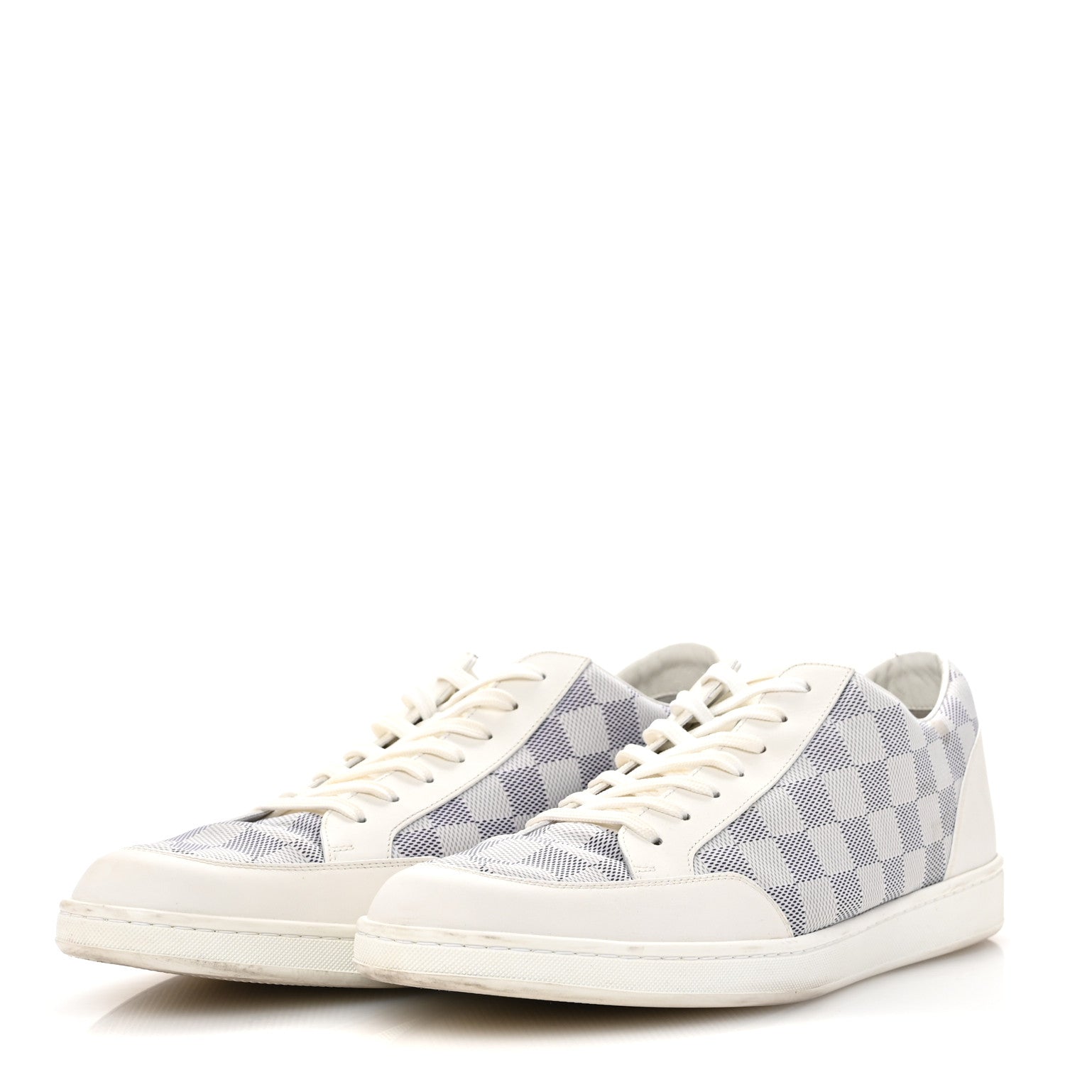 Louis Vuitton Damier Azur Mens Sneakers 11 White 4 of 9